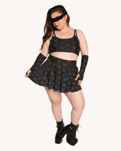 Glowkeeper Rainbow Reflective Skirt -I Hear Raves 04.24.25Kaylee Milan DCRaver1296 1