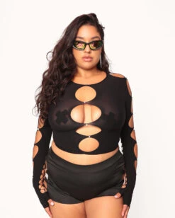 Endless Nights Long Sleeve Crop Top -I Hear Raves 09.05.24Nicole2485