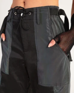 Time 2 Get Lit Rainbow Reflective Cargo Joggers -I Hear Raves 10.31.23 Hannah3934