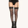 Midnight Kiss Suspender Tights -I Hear Raves 3.20.25Kaylee Erin Danny00281