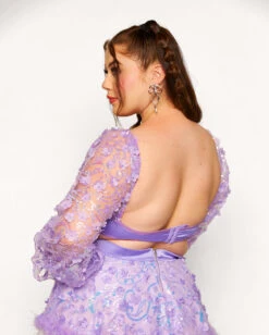 Genie Dust Floral Sequin Top -I Hear Raves 3.7.24Milan Courtney2505