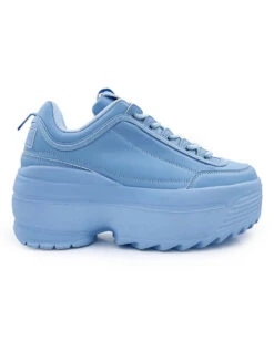 Dynamic Realness Platform Sneakers -I Hear Raves 557123123 ihr15310 3 neon realness platform sneakers baby blue