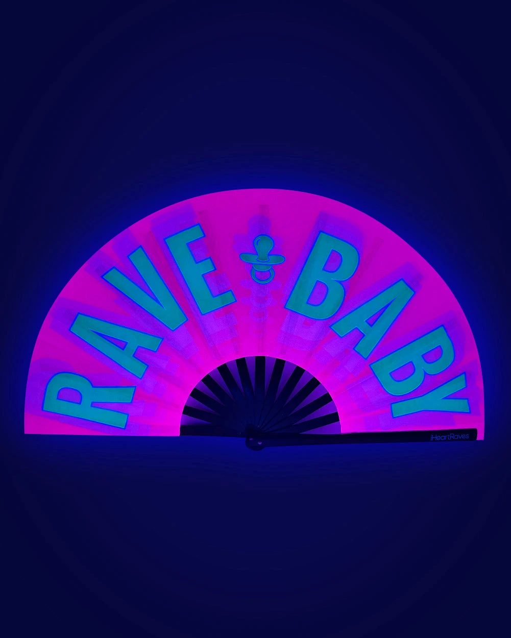 Rave Baby UV Reactive Hand Fan 3 Rave Baby UV Reactive Hand Fan