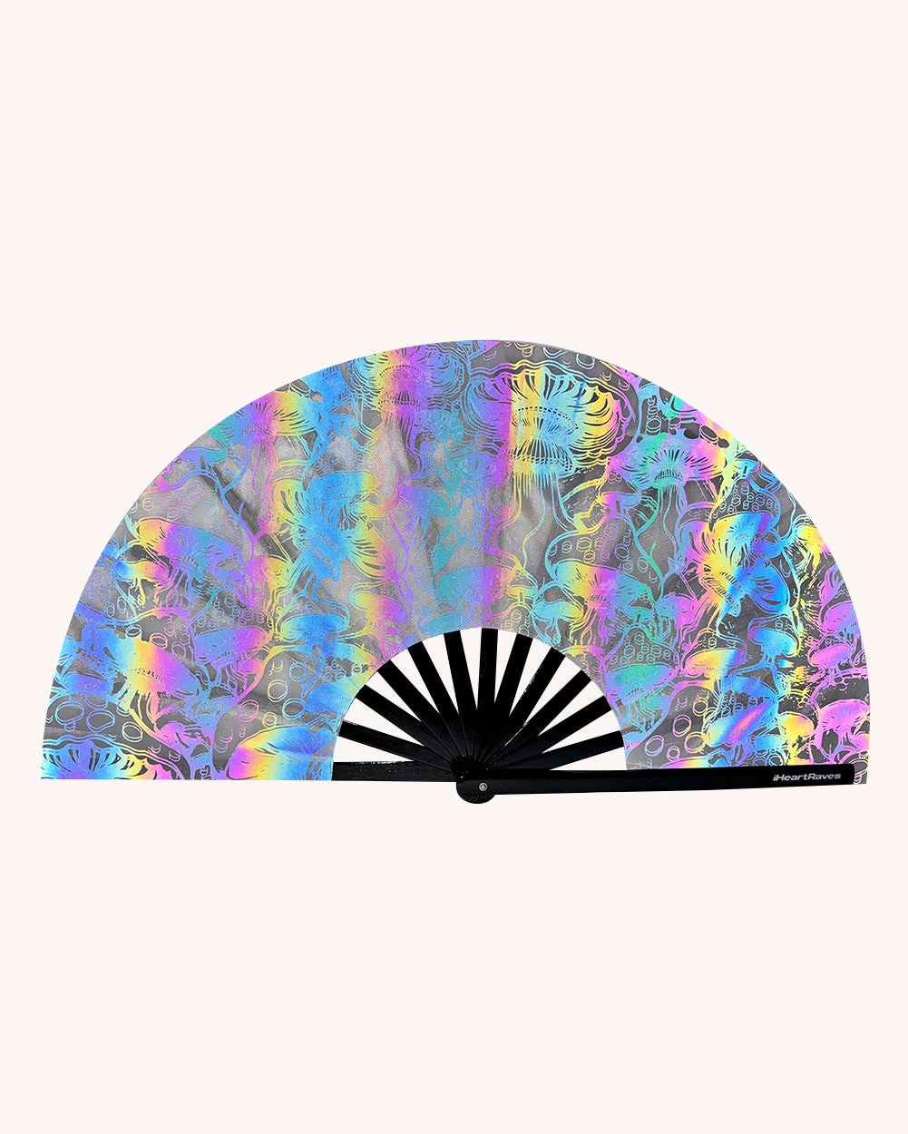 Secret Life Of Mushroom Rainbow Reflective Hand Fan 3 Secret Life Of Mushroom Rainbow Reflective Hand Fan