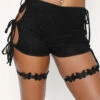 Make Up Or Break Up Lace Shorts -I Hear Raves All My Loving Lace Shorts Front