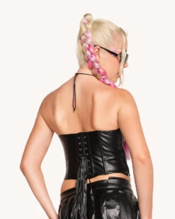 Always Serving Tube Top Corset -I Hear Raves Always Serving Tube Top Corset Black Back