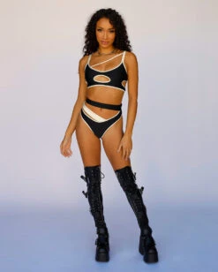 Backstage Baddie Reflective Cutout Top -I Hear Raves BackstageBaddieReflectiveCutoutTop Full 6a385c16 5db5 4c10 a2a1 c50b8e9b5930