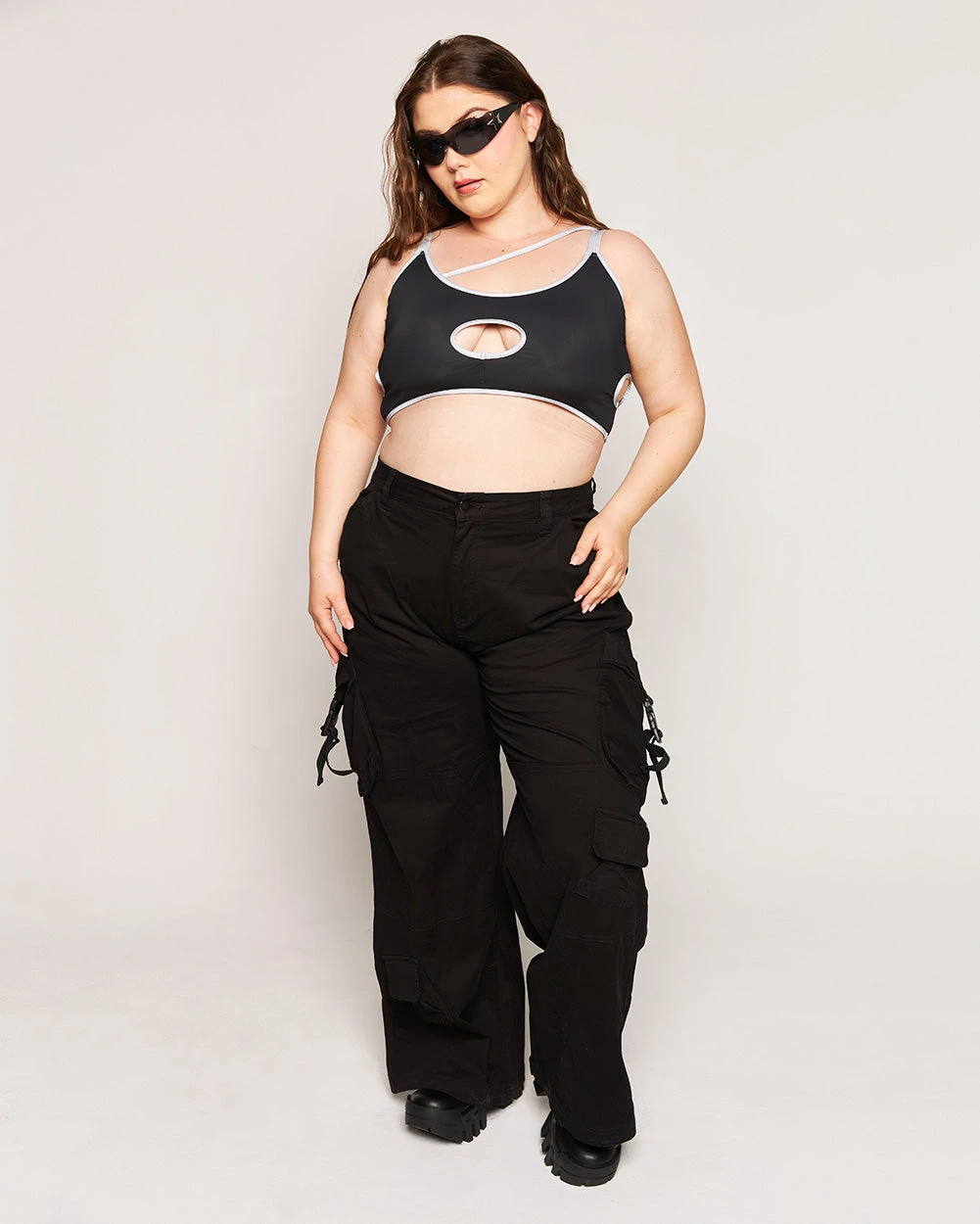 Backstage Baddie Reflective Cutout Top - Image 16