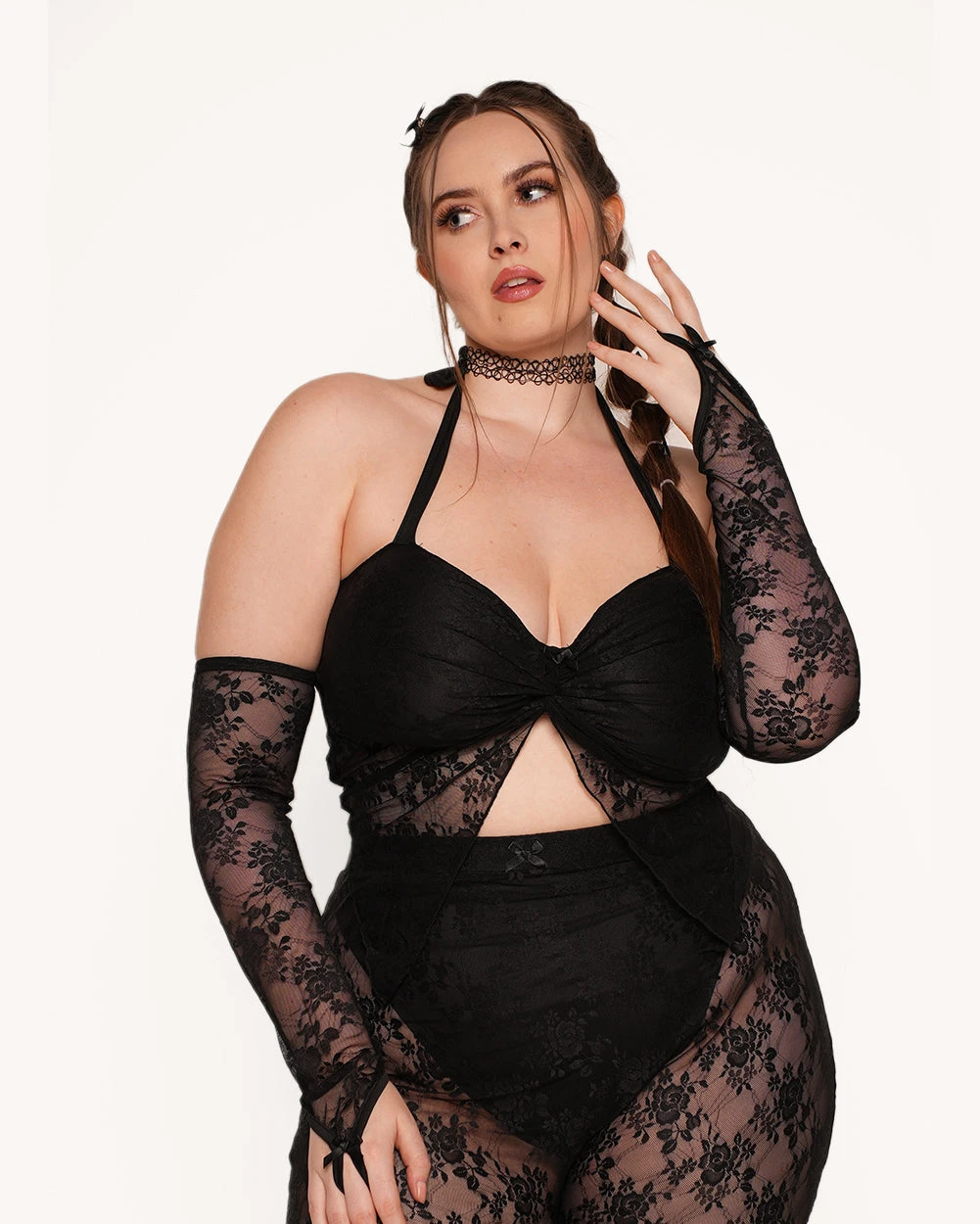 Backstage At The Yuma Lace Sleeve Top - Image 5