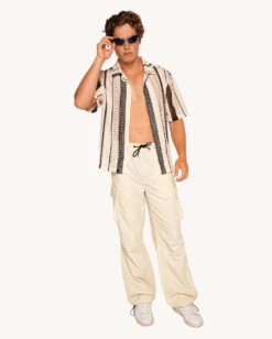 Bass Tribe Short Sleeve Button Up -I Hear Raves BassTribeShortSleeveButtonUp Full