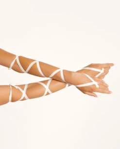 Bombshell Babe Arm Wraps -I Hear Raves Bombshell Babe Arm Wraps White Front