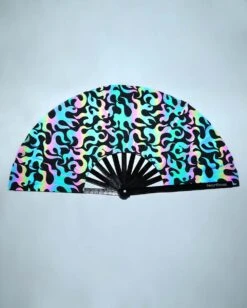 Brightest Flame Rainbow Reflective Hand Fan