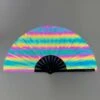 Catch The Light Rainbow Reflective Hand Fan 2 Catch The Light Rainbow Reflective Hand Fan -I Hear Raves Catch the Light Rainbow Reflective Hand Fan Reflective