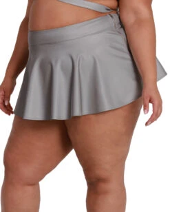 Charge Of Light Reflective Skater Skirt -I Hear Raves Charge of Light Reflective Skater Skirt Curve1 Grey Side