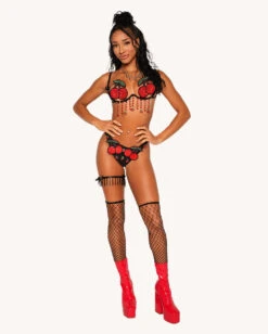 Cherry Bomb Festival Bottoms -I Hear Raves Cherry Bomb Carnival Bra Full