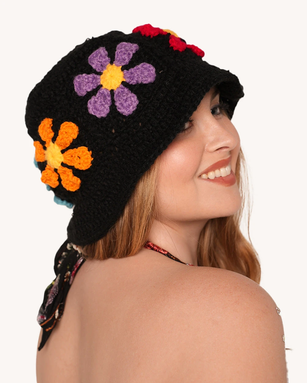 Child Of The Forest Floral Crochet Hat 5 Child Of The Forest Floral Crochet Hat - Image 3
