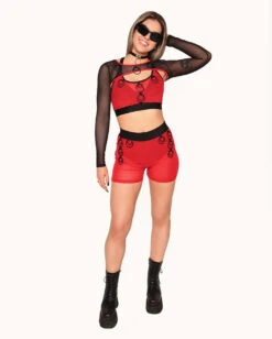 ClarissaTalks X IHR Enter The Portal Ultra Crop Top -I Hear Raves ClarissaxiHREnterthePortalUltraCropTop Full