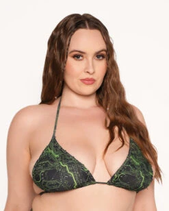 Cyber Matrix Bikini Top -I Hear Raves Cyber Matrix Bikini Top C1 Front