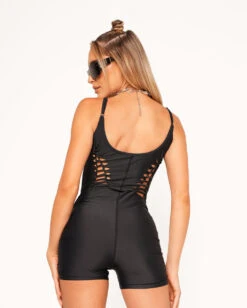 I Hear Raves 20 I Hear Raves -I Hear Raves Dance in the Dark Braided Romper Back