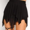 Dark Arts Mesh Skirt -I Hear Raves Dark Arts Mesh Skirt Black Front