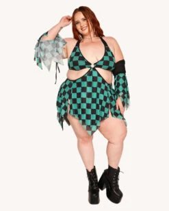 Demon's Mercy Mesh Dress With Sleeves -I Hear Raves Demon s Mercy Dress with Sleeves C1 Full