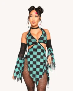 Demon's Mercy Mesh Dress With Sleeves