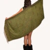 Desert Daydream Paisley Tassel Pashmina -I Hear Raves Desert Daydream Paisley Tassel Pashmina Green