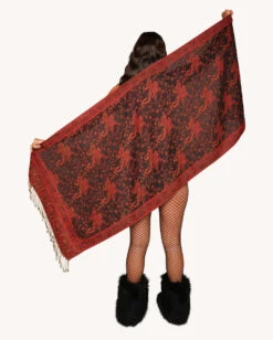 Desert Daydream Paisley Tassel Pashmina 9 Desert Daydream Paisley Tassel Pashmina -I Hear Raves Desert Daydream Paisley Tassel Pashmina Orange
