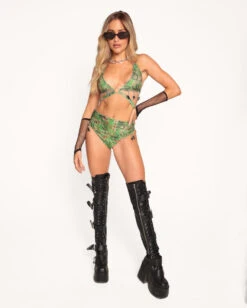 Flirty Behavior Fishnet Arm Warmers 8 Flirty Behavior Fishnet Arm Warmers -I Hear Raves Dino Dominion O ring Top Black Green Full 06c1d236 aa56 447b aa04 ea0c3a74e3db