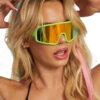 Disco Mode Sunglasses 1 Disco Mode Sunglasses -I Hear Raves Disco Mode Sunglasses Green Front 5dddd2df 9f2b 45a8 bd00 7d8c29a84922