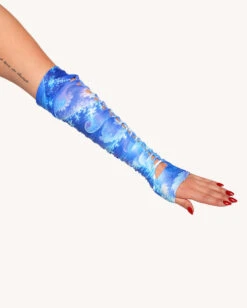 Distorted Dream Bodysuit With Sleeves 10 Distorted Dream Bodysuit With Sleeves -I Hear Raves Distorted Dream Bodysuit with Sleeves Detail