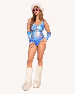 Distorted Dream Bodysuit With Sleeves 11 Distorted Dream Bodysuit With Sleeves -I Hear Raves Distorted Dream Bodysuit with Sleeves Full