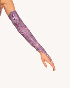 Distortion Bodysuit With Sleeves -I Hear Raves Distortion Bodysuit With Sleeves Detail