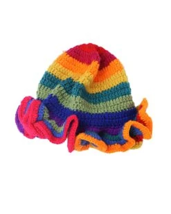 Electric Colors Rainbow Hat -I Hear Raves ElectricColorsRainbowHat Front