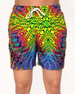 Viper Vision Camp Shorts 8 Viper Vision Camp Shorts -I Hear Raves ElectricTrippCampShorts Front 2dcb5007 58da 4b77 aa8a f68e70856893