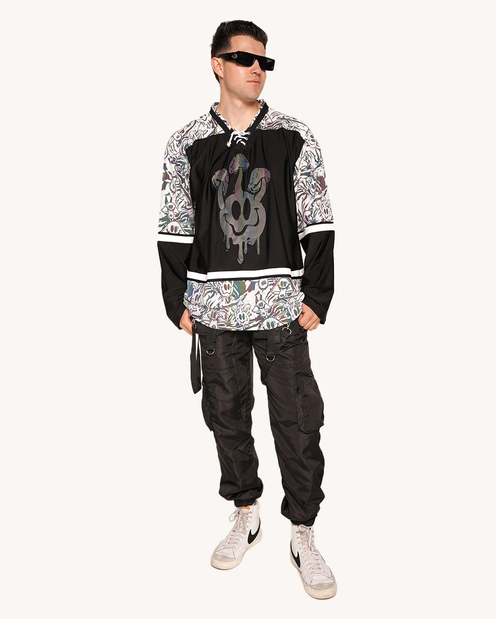 Electric Tripp Rainbow Reflective Hockey Jersey 7 Electric Tripp Rainbow Reflective Hockey Jersey - Image 5