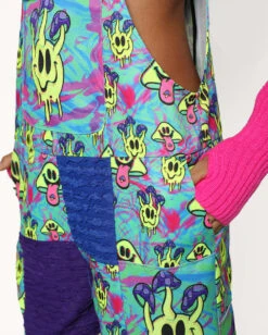 Electric Tripp Unisex Overalls 17 Electric Tripp Unisex Overalls -I Hear Raves Electric Tripp Unisex Overalls Detail2