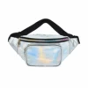 Enchanting Glow Holo Fanny Pack 2 Enchanting Glow Holo Fanny Pack -I Hear Raves Enchanting Glow Holo Fanny Pack Silver Front