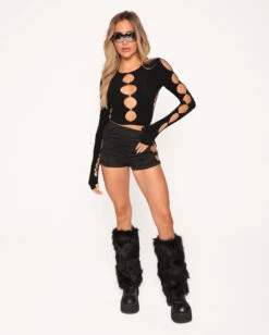 Endless Nights Long Sleeve Crop Top -I Hear Raves Endless Nights Longsleeve Crop Top Full