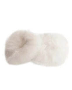 Ultra Furry Scrunchies -I Hear Raves Euphoria Ultra Furry Scrunchies White Front 1
