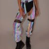 False Alarm Fishnet Rainbow Reflective Chaps 1 False Alarm Fishnet Rainbow Reflective Chaps -I Hear Raves False Alarm Fishnet Rainbow Reflective Chaps BlkGry Reflective