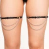 Feral Mode Chain Pair Leg Garters 1 Feral Mode Chain Pair Leg Garters -I Hear Raves Feral Mode Pair Chain Leg Garters Front 8621599e 80c2 469b ac26 500e8a2aacc3