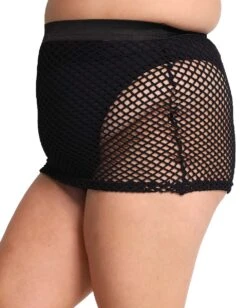 Fishnet Mini Skirt -I Hear Raves Fishnet Mini Skirt C1 Blk Sd