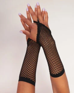 Flirty Behavior Fishnet Arm Warmers