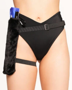Fluffy Pop Strap & Clip-on Fur Fan Holster