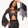 Flutter Fantasy Ultra Crop Top -I Hear Raves Flutter Fantasy Ultra Crop Top Front