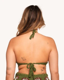 Forest Floor Mushroom Crochet Top -I Hear Raves Forest Floor Mushroom Crochet Top Back