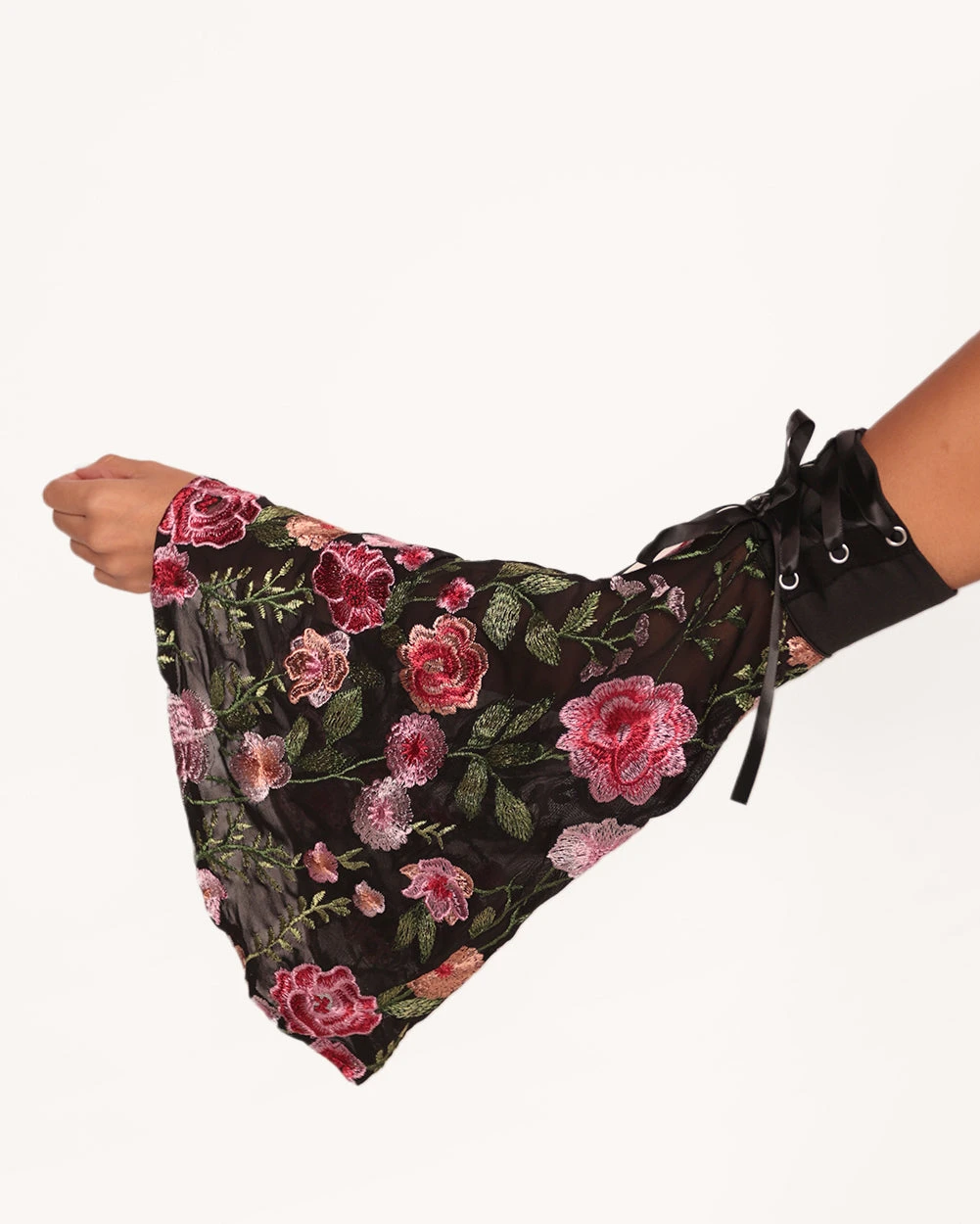 Forest Nymph Stretch Halter Lace Bodysuit Set 2.0 - Black 6 Forest Nymph Stretch Halter Lace Bodysuit Set 2.0 - Black - Image 4