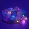 Glow Girl Glow LED Scrunchies -I Hear Raves Glow Girl Glow LED Scrunchies White Glow2