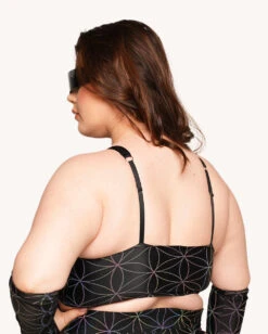 Glowkeeper Rainbow Reflective Top With Sleeves -I Hear Raves Glowkeeper Top with Sleeves C1 Back